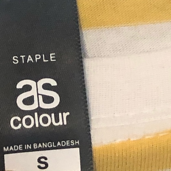 Very Rare Striped Yellow & White Tee - Picture 3 of 4